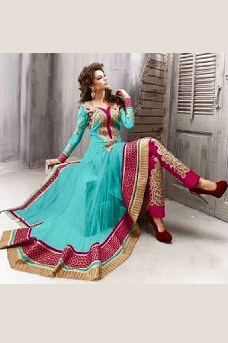 party semi stitched salwar