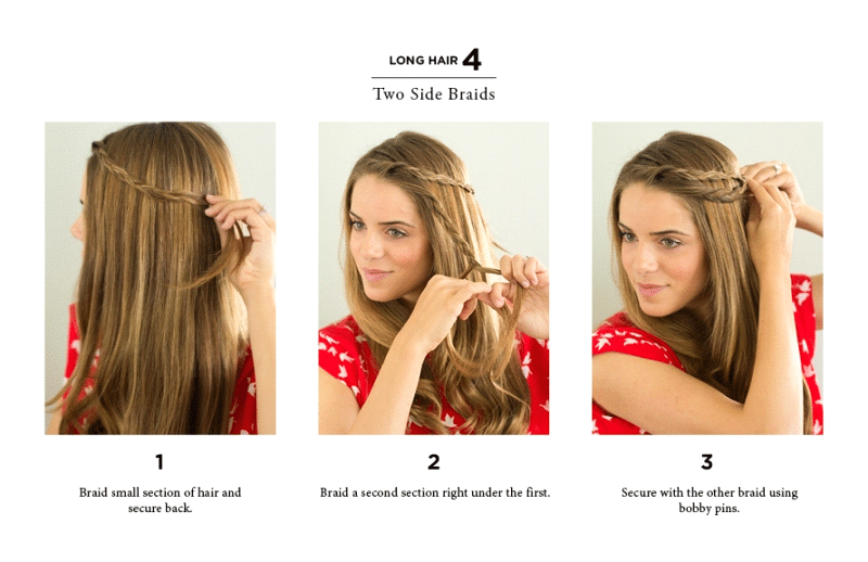 two side braids