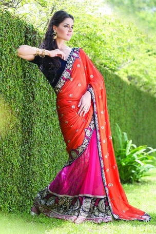 What Saree you Should Choose This Wedding Season? multi colour border saree