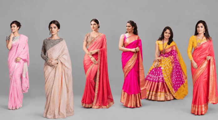 10 Blouse Colors That Will Go with Your Pink Silk Saree The Best! 10 Blouse Colors That Will Go with Your Pink Silk Saree The Best!