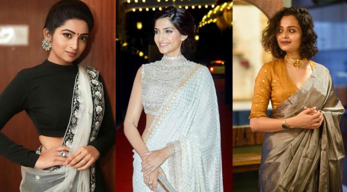 10 Latest Indo Western Style Blouse Ideas for Saree!