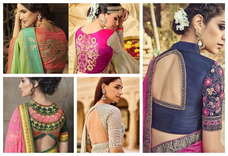 Top 25 Trendy Designer Silk Saree Blouse Designs