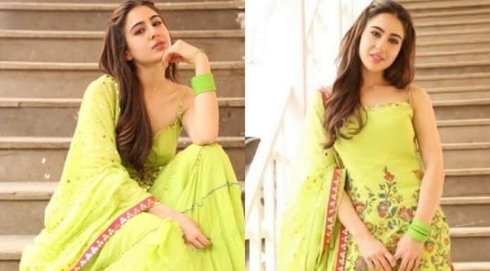 Georgeous Sara Ali Khan Looks Stunning In Indian Ethnic Wear
