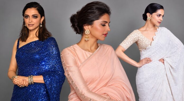 12 Striking Pictures of Deepika Padukone in Saree 12 Striking Pictures of Deepika Padukone in Saree