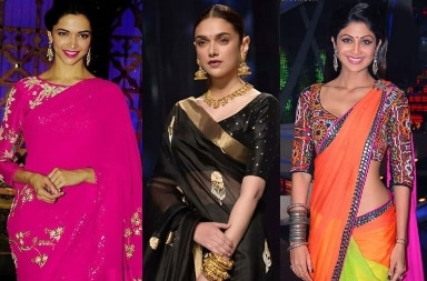 15 Glamorous Bollywood Celebrity Saree looks 2019