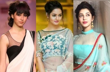 25 Trending Net Blouse Designs to Look Hot and Beautiful