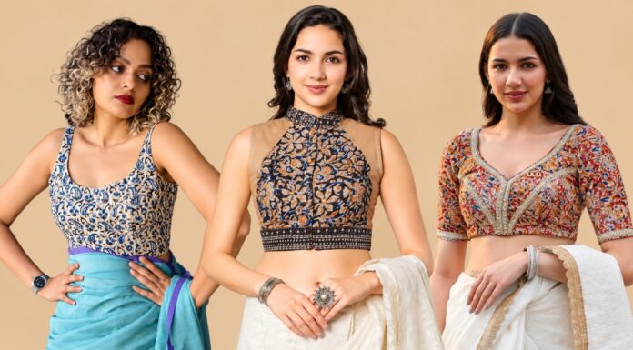 12 Kalamkari Blouses that you Would love to Wear Trendy Kalamkari Blouse Designs