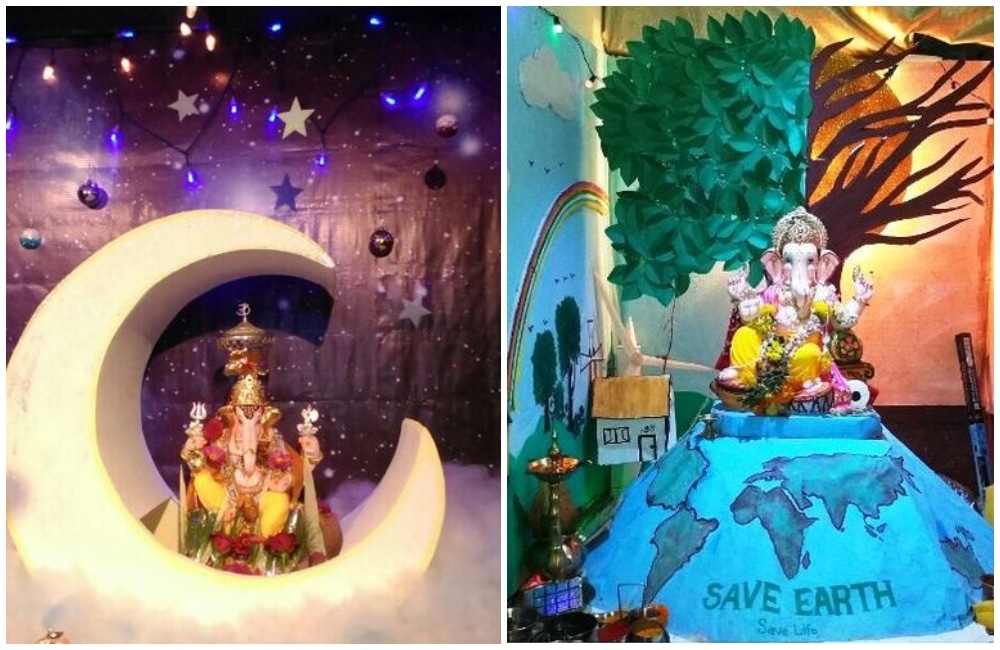 simple ganpati decoration