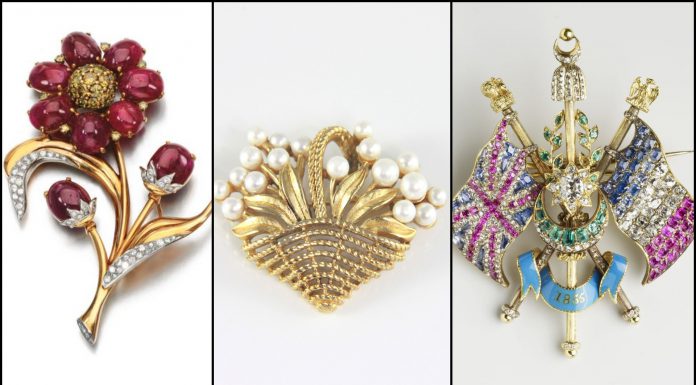 10 Stylish and Trending Saree Brooch Designs