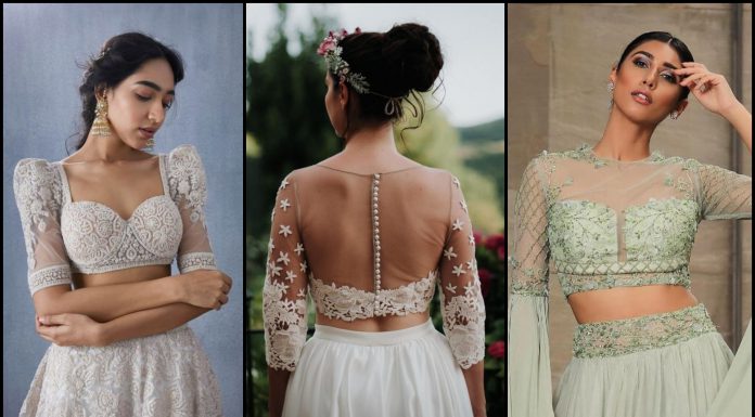 10 Latest Net Saree Blouse Designs Catalogue