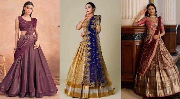 13 Tips on How to Style & Wear a Lehenga Saree Perfectly