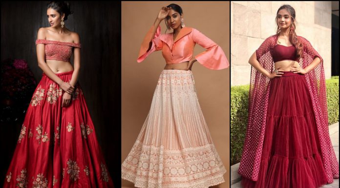 Change Your Fashion Game With These 8 Crop Top Lehengas
