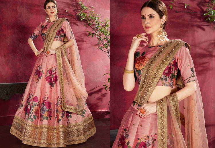 lehengas for inverted triangle body type