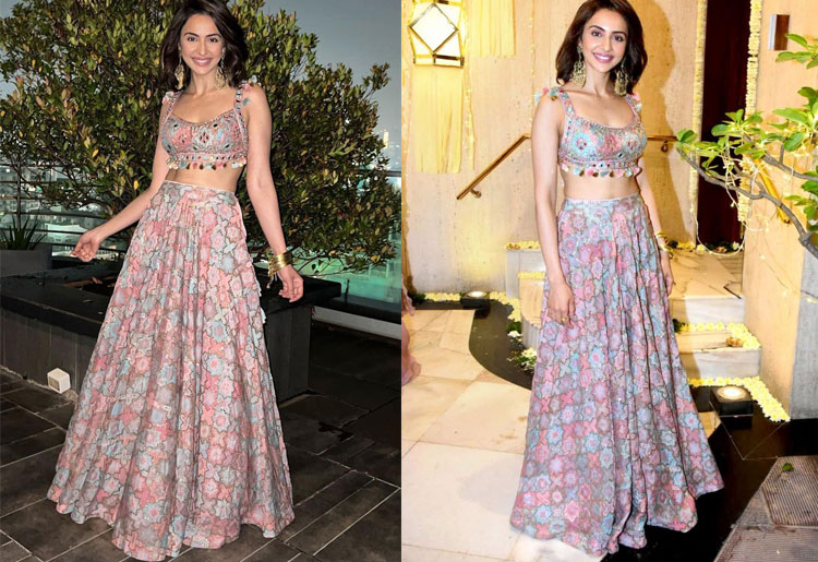 mini florals lehenga patterns