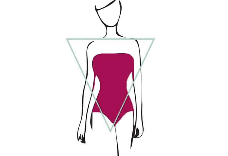 inverted triangle body type