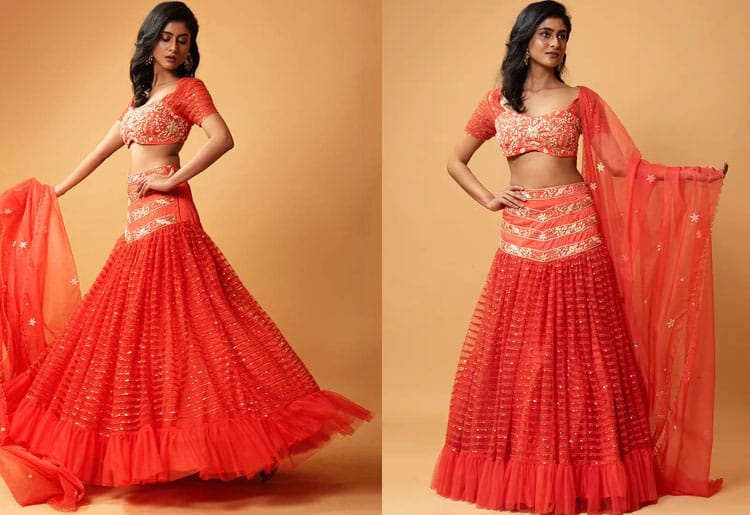 lehengas for rectange body type