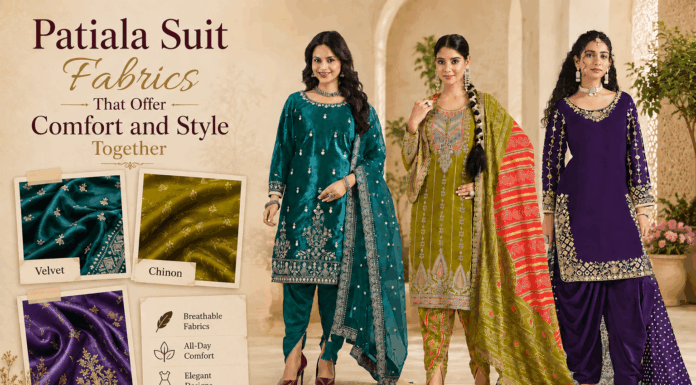 Patiala Suit Fabrics That Offer Comfort and Style Together Patiala suit