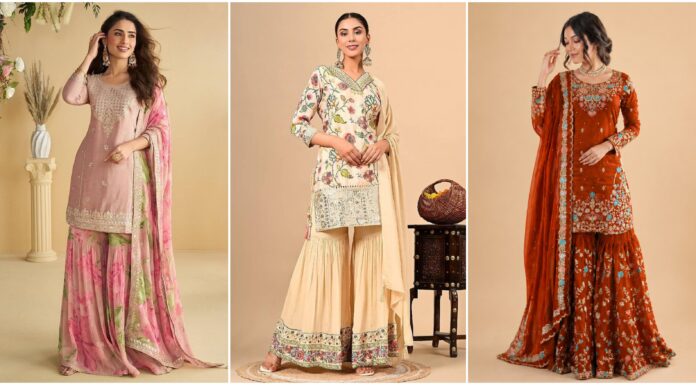 Sharara Suit Trends Shaping Wedding Fashion This Season Sharara suit