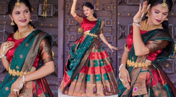 Half Saree Styling Guide: Blouse, Dupatta, Jewellery & Footwear Tips Half Saree Styling Tips