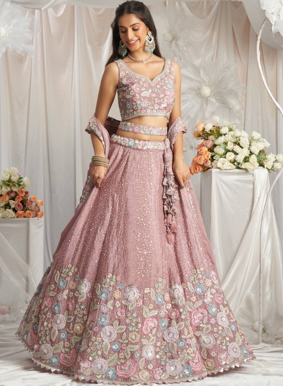 Chiffon Lehenga for Weddings in Dubai