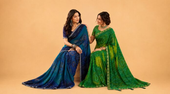 Best Bandhani Sarees for Navratri Celebrations Bandhani Sarees for Navratri Celebrations