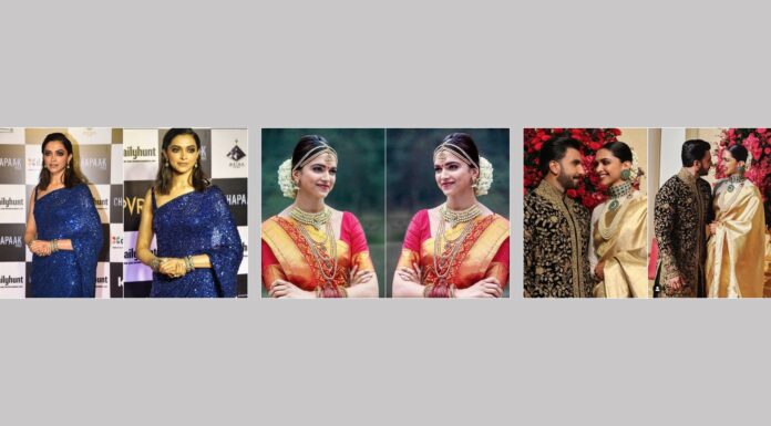 12 Striking Pictures of Deepika Padukone in Saree 12 Striking Pictures of Deepika Padukone in Saree