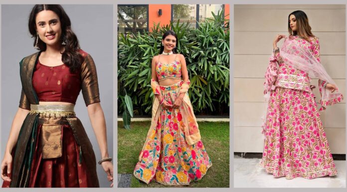 2019 Latest Crop Top Lehenga Designs for Classy Look