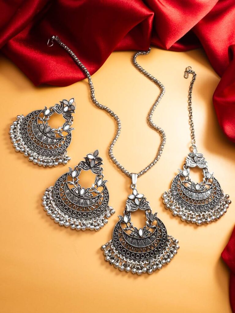 oxidised jewelry for Navratri