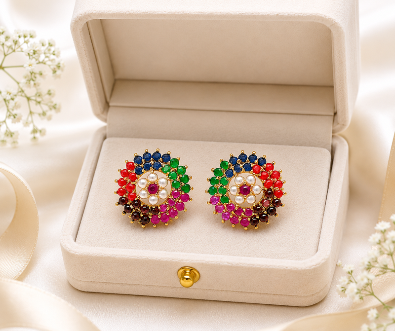 different types of stud earrings