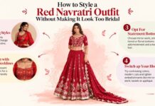 How to Style a Red Navratri Outfit Without Making It Look Too Bridal Red Navratri Outfits