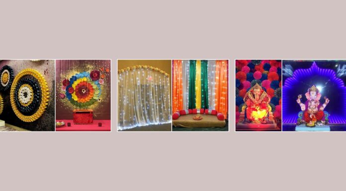 15 Simple and Creative Homemade Ganpati Decoration Ideas 15 Simple and Creative Homemade Ganpati Decoration Ideas