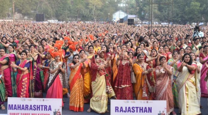 Unity in Drapes – The Spectacular Showcase at Mumbai’s One Bharat Sari Walkathon 2023